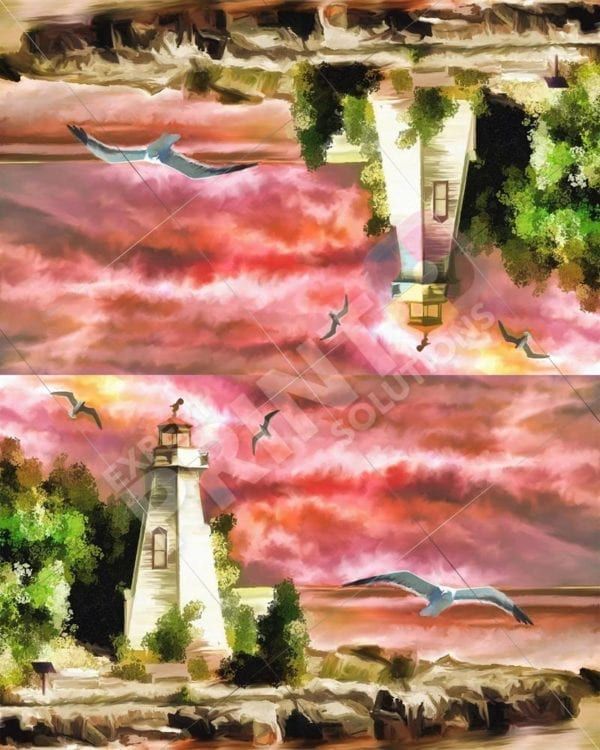 Lighthouse Before Storm Decorative Curbside Farm Mailbox Cover