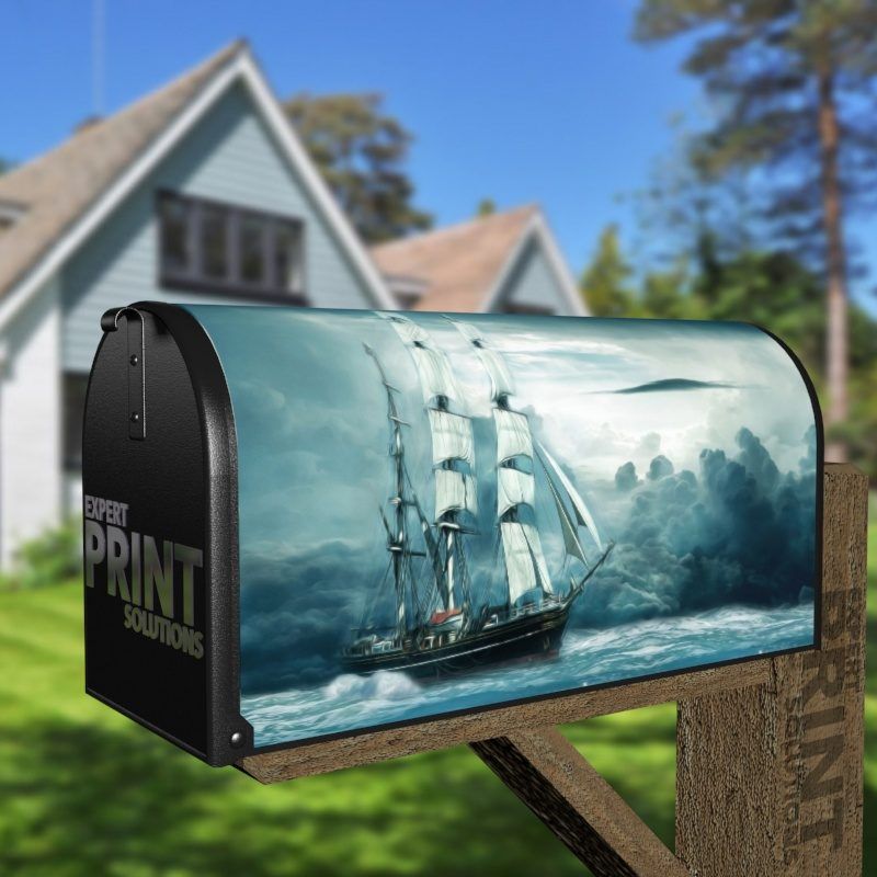 Victorian Sailboat Decorative Curbside Farm Mailbox Cover