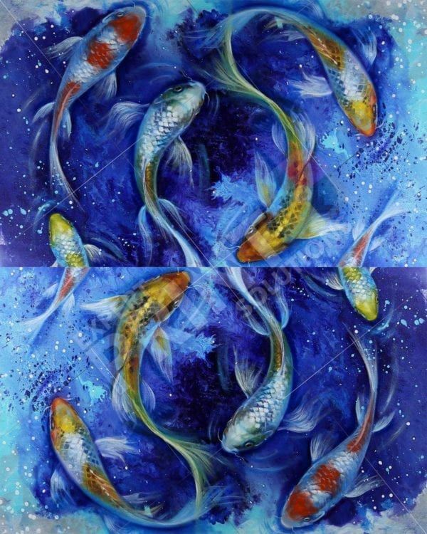 Japanese Koi Fish Decorative Curbside Farm Mailbox Cover