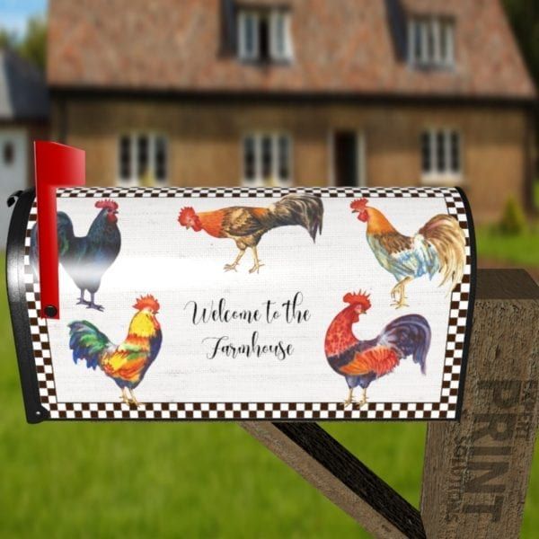 Welcome to the Farmhouse Decorative Curbside Farm Mailbox Cover