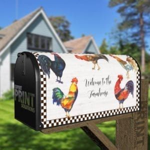 Welcome to the Farmhouse Decorative Curbside Farm Mailbox Cover