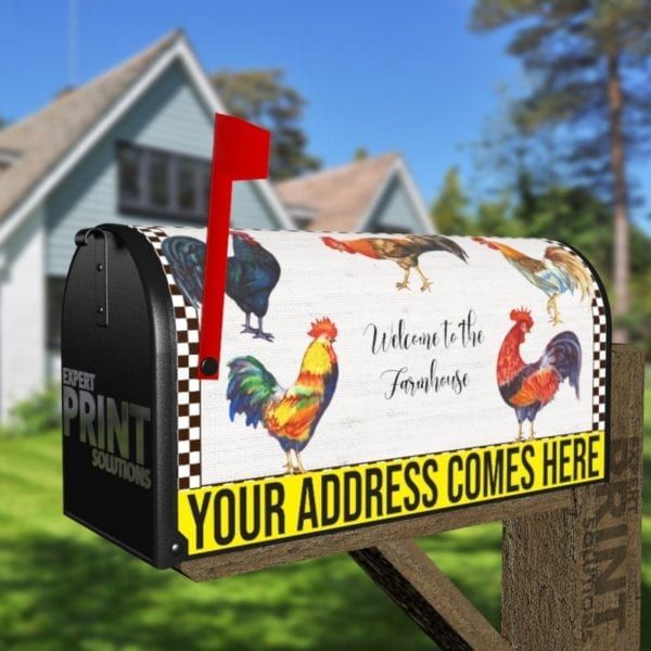 Welcome to the Farmhouse Decorative Curbside Farm Mailbox Cover