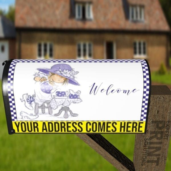 Afternoon Tea Party Decorative Curbside Farm Mailbox Cover