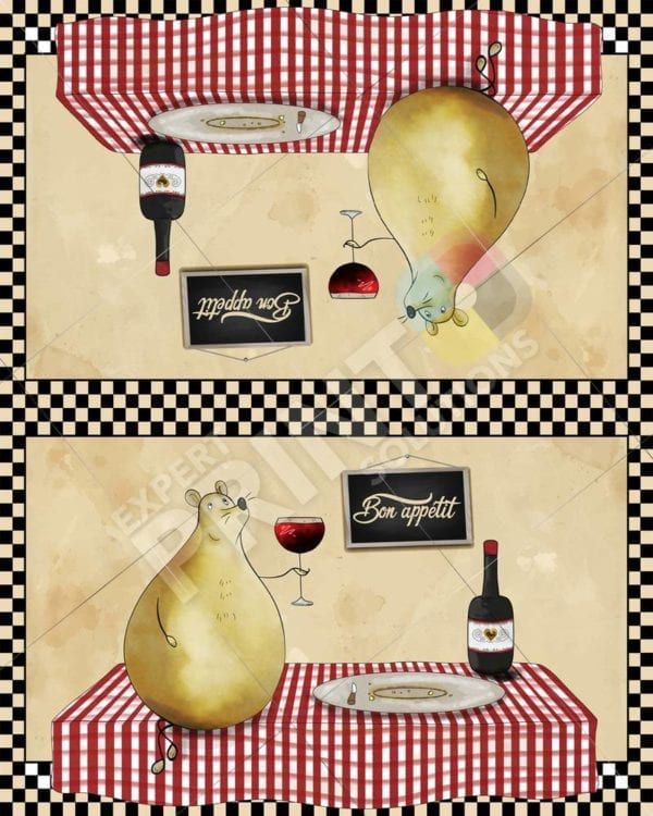 Cute Mouse Drinking Wine Decorative Curbside Farm Mailbox Cover