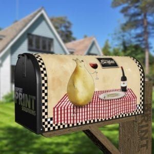 Cute Mouse Drinking Wine Decorative Curbside Farm Mailbox Cover