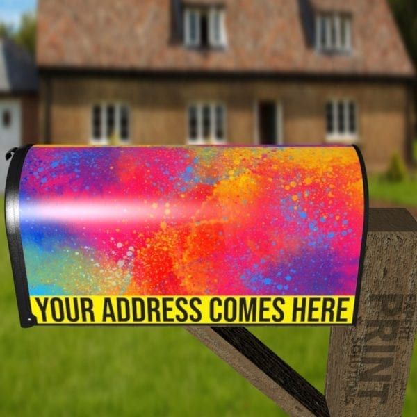 Beautiful Abstract Watercolor Design Decorative Curbside Farm Mailbox Cover