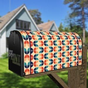 Colorful Vintage Retro Pattern #1 Decorative Curbside Farm Mailbox Cover
