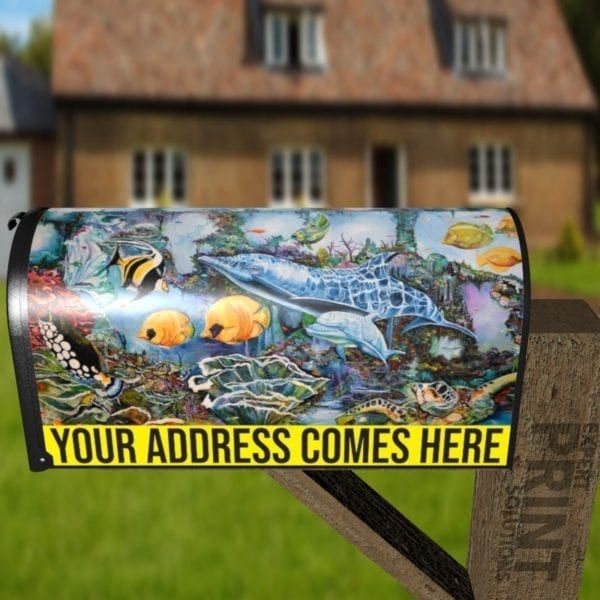 Life Under the Sea Decorative Curbside Farm Mailbox Cover