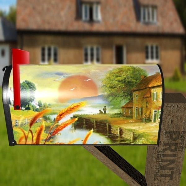 End of Summer Decorative Curbside Farm Mailbox Cover