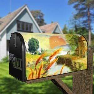 End of Summer Decorative Curbside Farm Mailbox Cover
