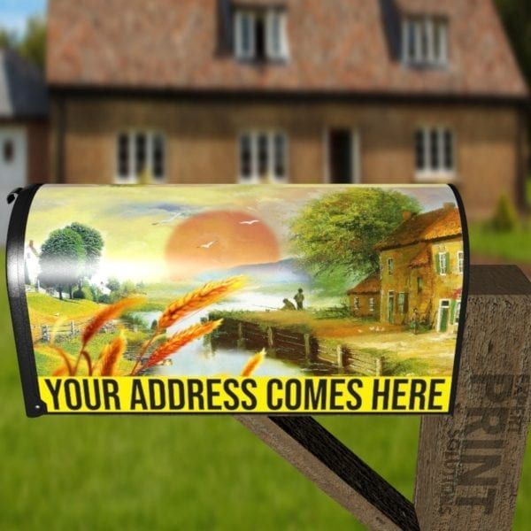 End of Summer Decorative Curbside Farm Mailbox Cover