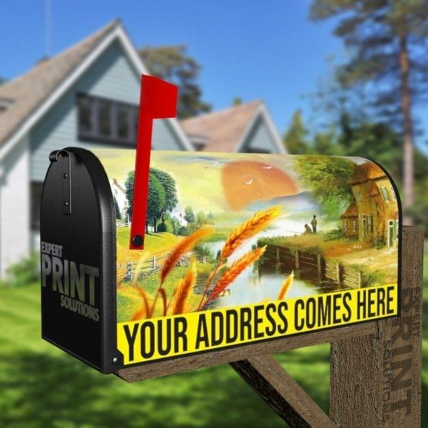 End of Summer Decorative Curbside Farm Mailbox Cover