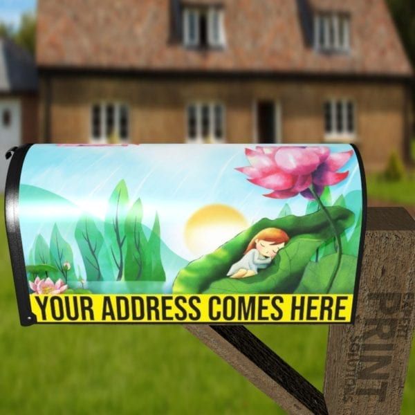 Little Fairy Sleeping Decorative Curbside Farm Mailbox Cover