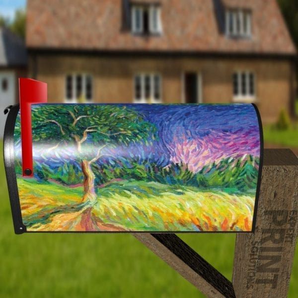Tree of Colors Decorative Curbside Farm Mailbox Cover